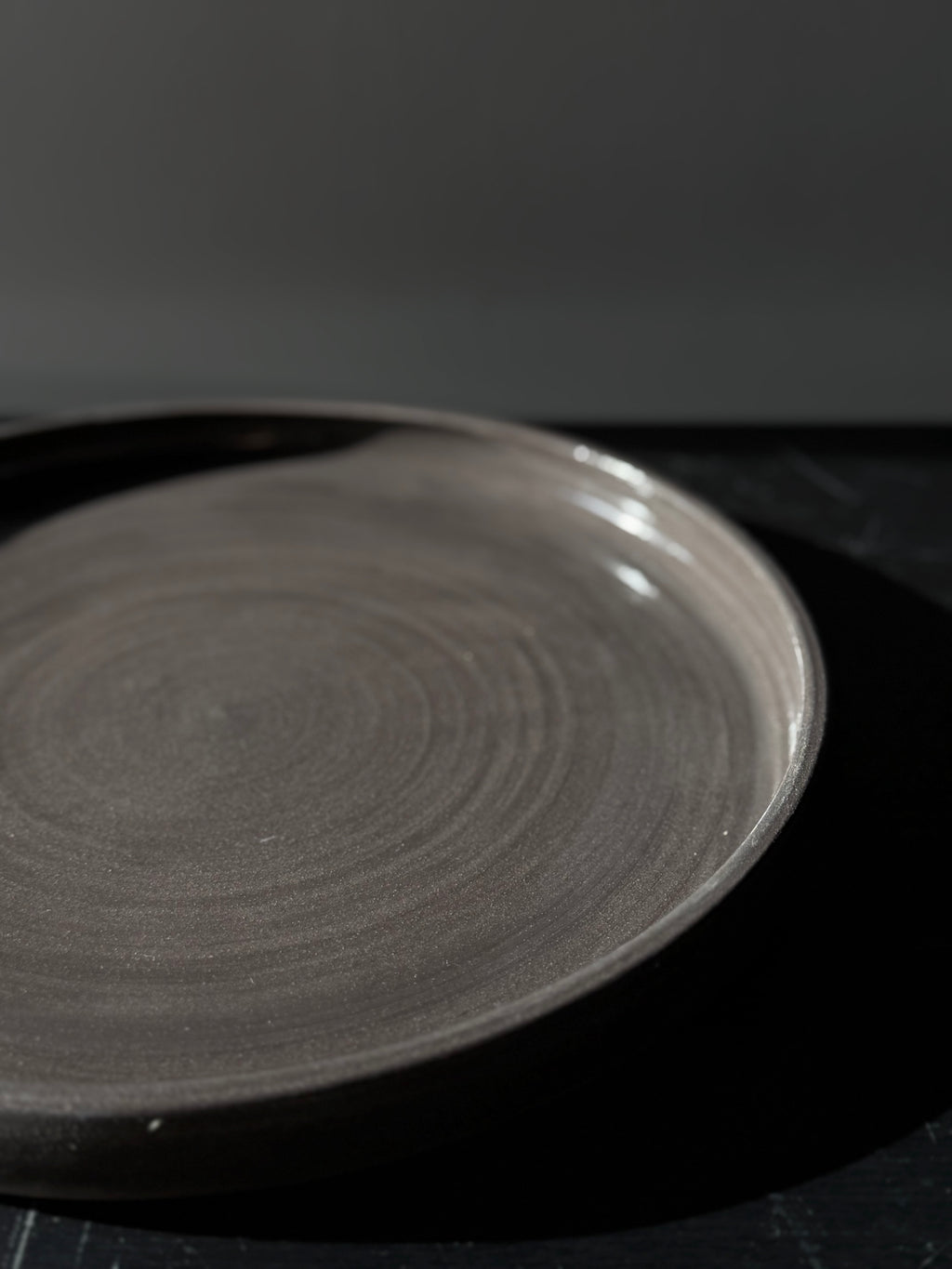 Flat plate GRAY GRAPHITE 23/2 cm