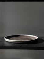 Flat plate BLACK STONE 21 cm