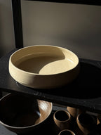 Big Bowl CREAM STONE 24/6 cm 1200 ml