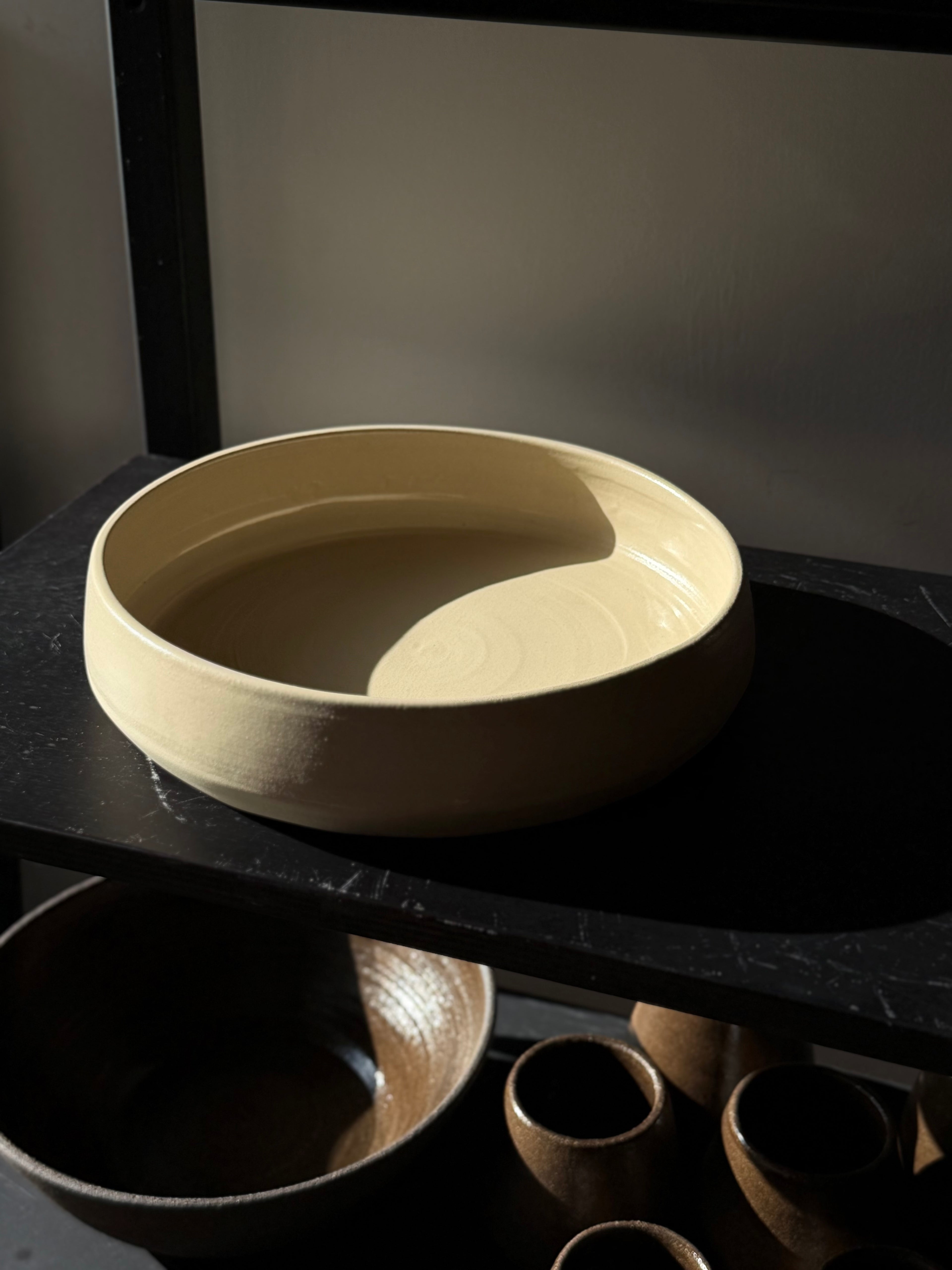 Big Bowl CREAM STONE 24/6 cm 1200 ml