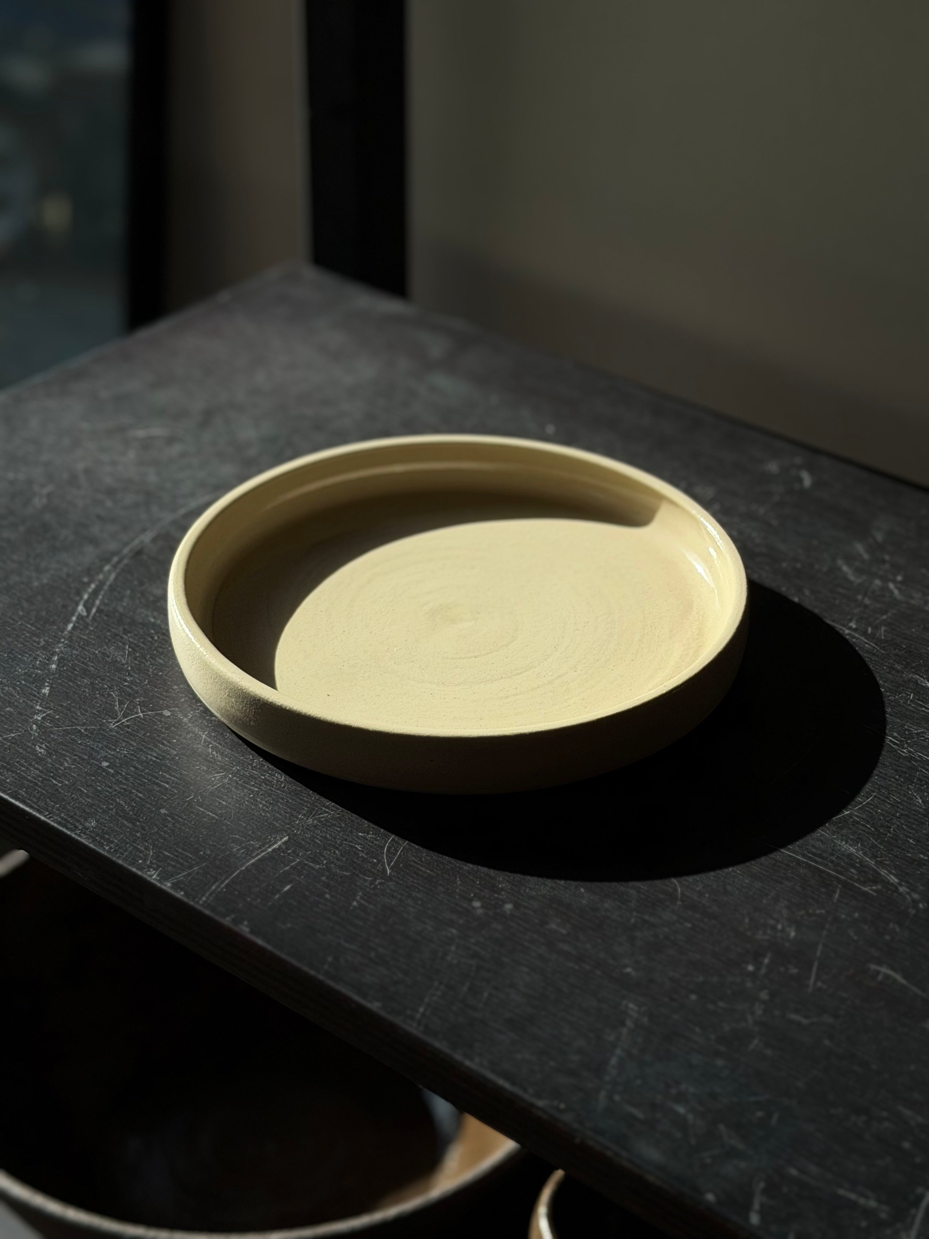 Flat plate CREAM STONE 16/1,5 cm
