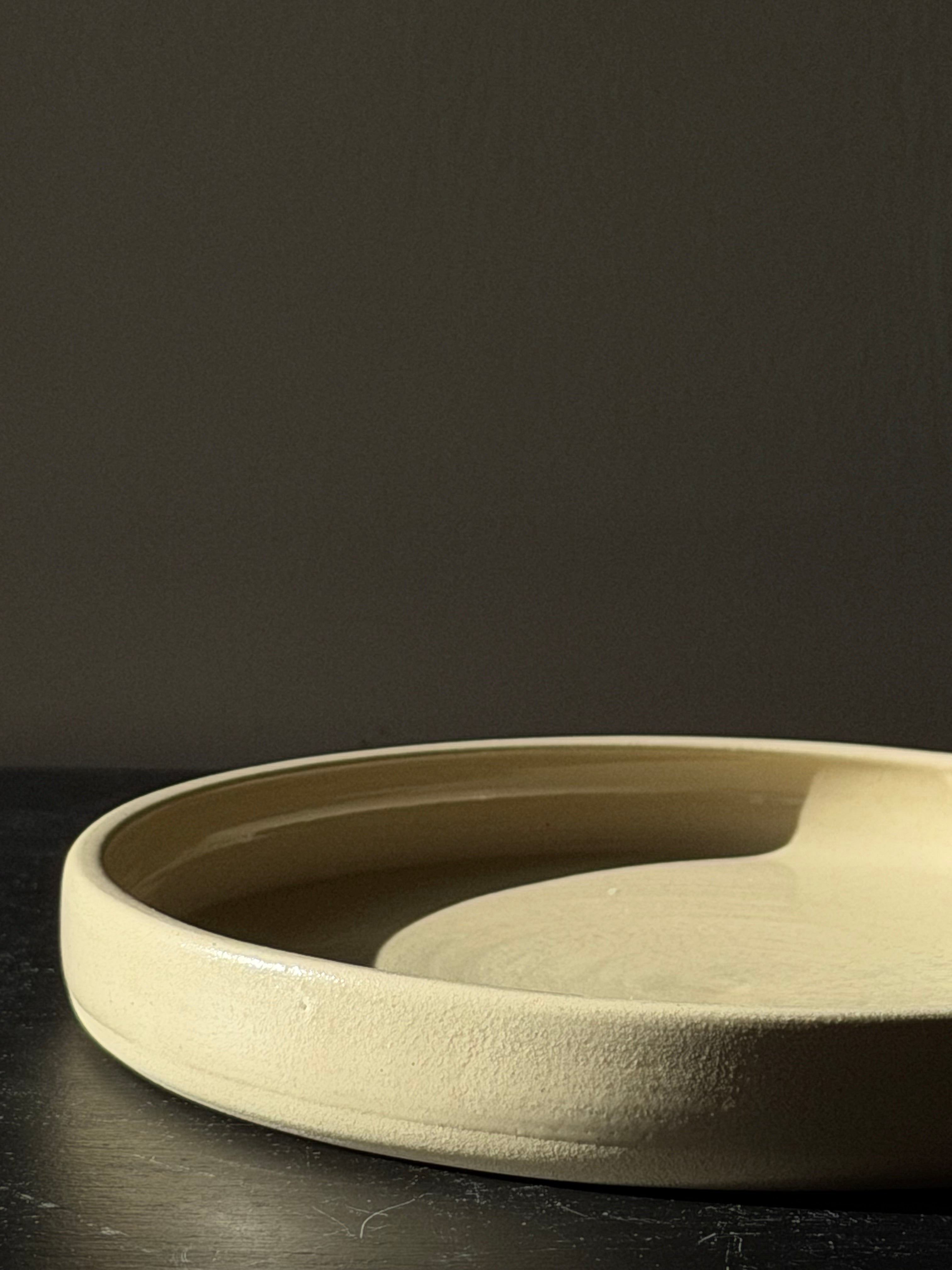 Flat plate CREAM STONE 16/1,5 cm