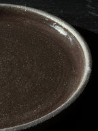 Flat plate BLACK STONE 16 cm