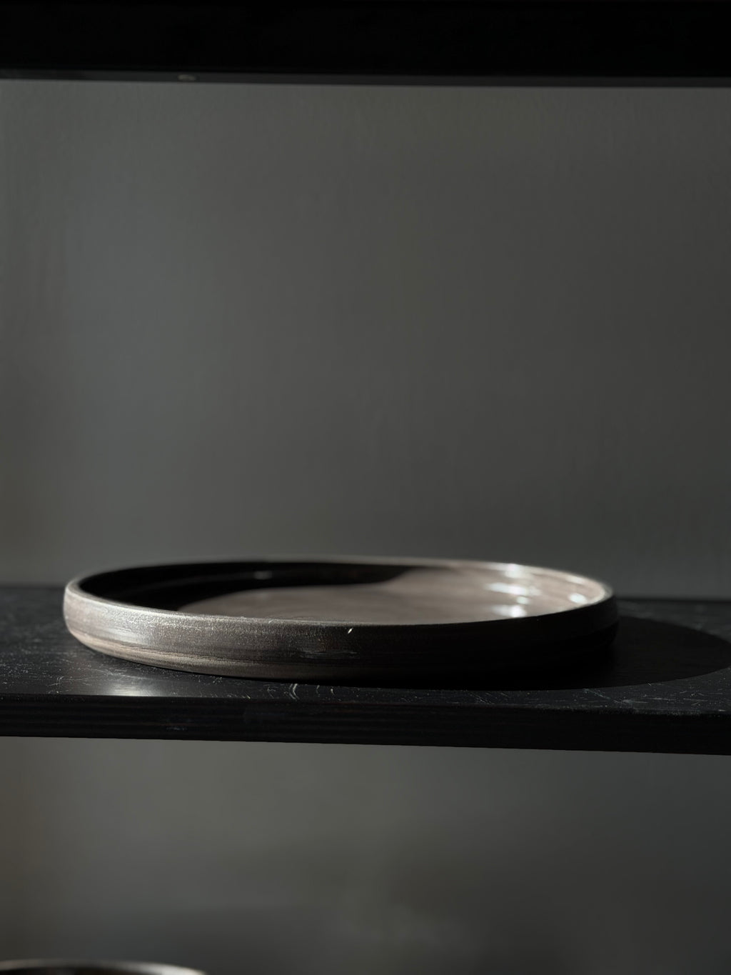 Flat plate GRAY GRAPHITE 23/2 cm