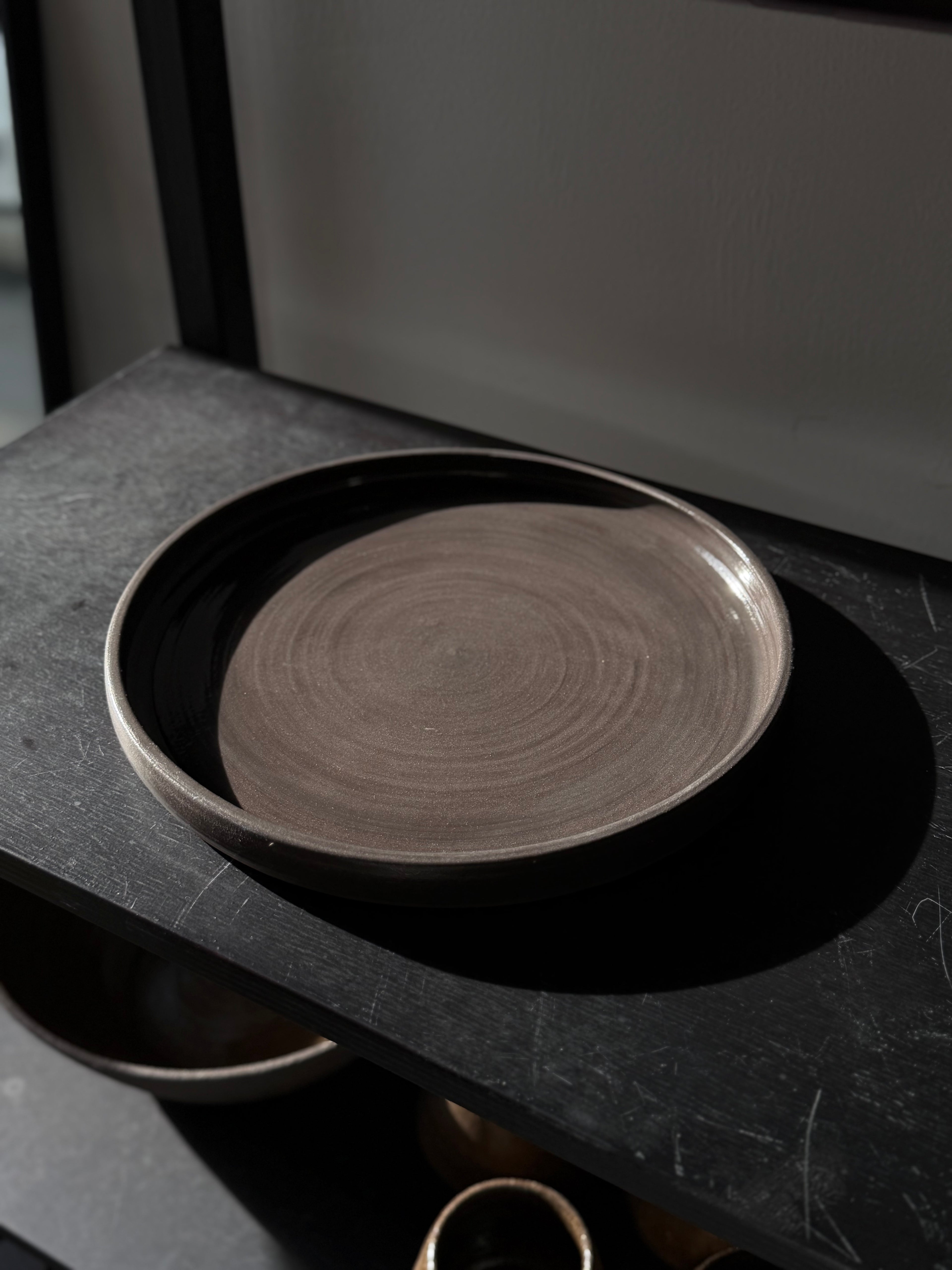 Flat plate GRAY GRAPHITE 23/2 cm