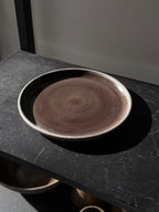 Flat plate BLACK STONE 21 cm