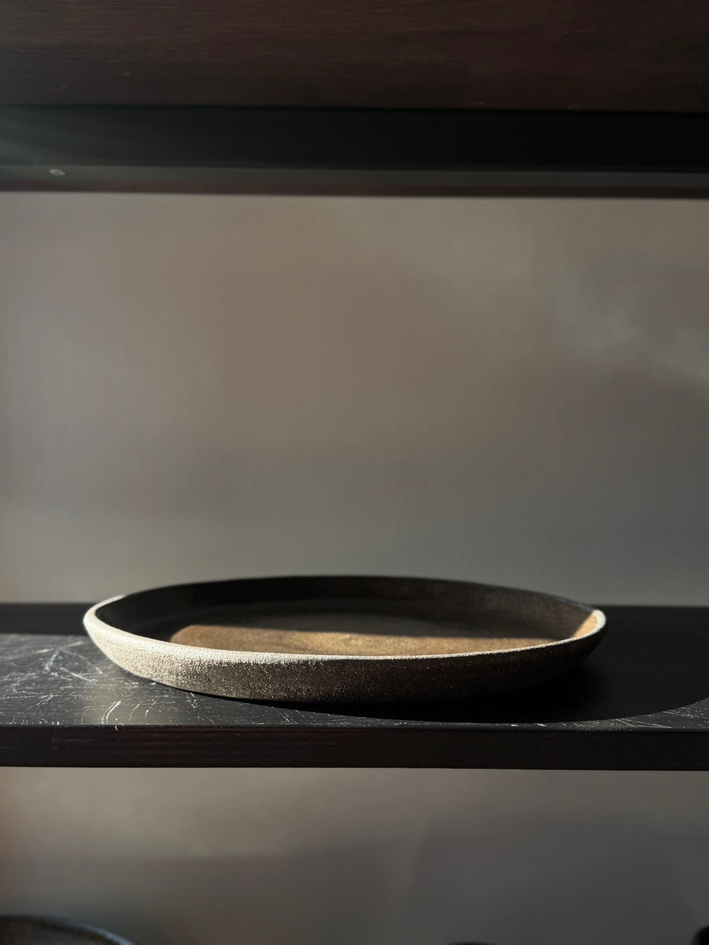 Flat plate DARK CHOCOLATE 25/1 cm