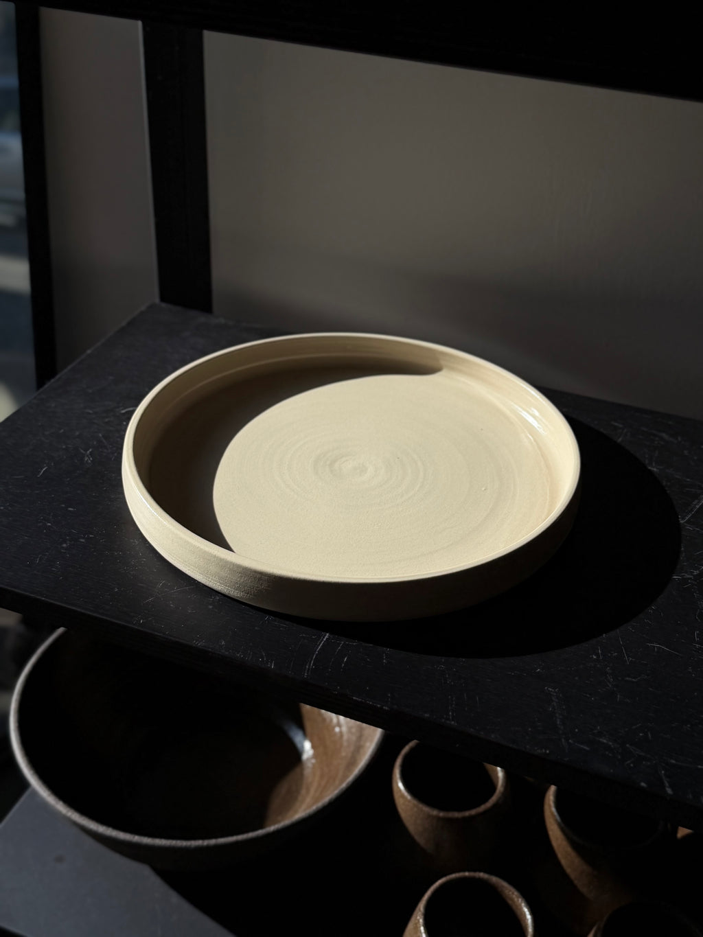 Flat plate CREAM STONE 24/2 cm