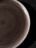 Flat plate BLACK STONE 21 cm