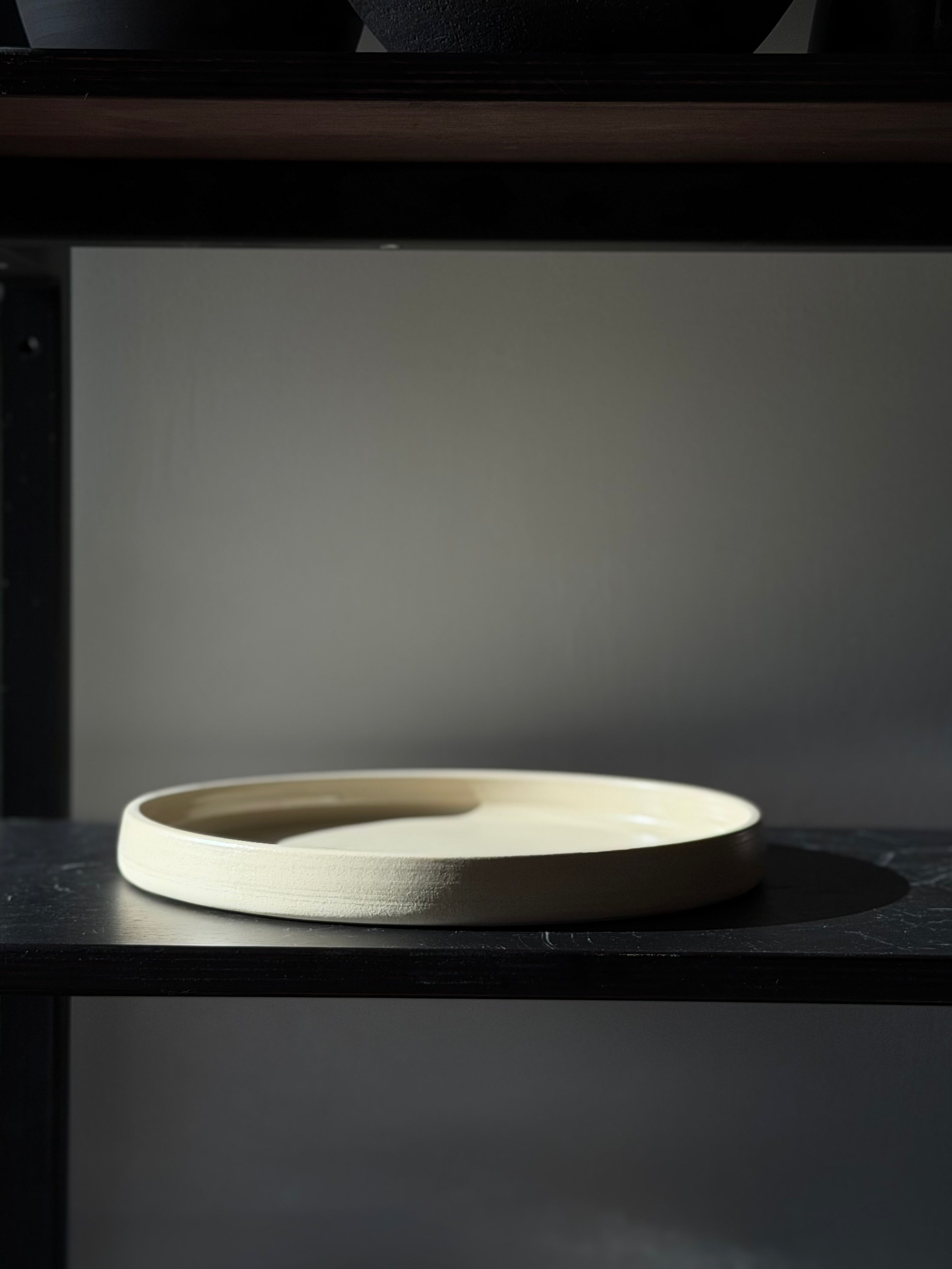 Flat plate CREAM STONE 24/2 cm